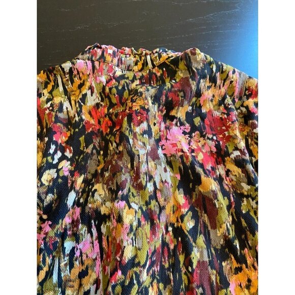 Minimum Chalotthea Women Abstract Floral Print Long Sleeve Maxi Dress Si… - Picture 6 of 14